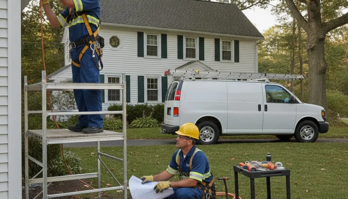 Plumber repairing pipe in Plymouth, MA for plumbing repair service