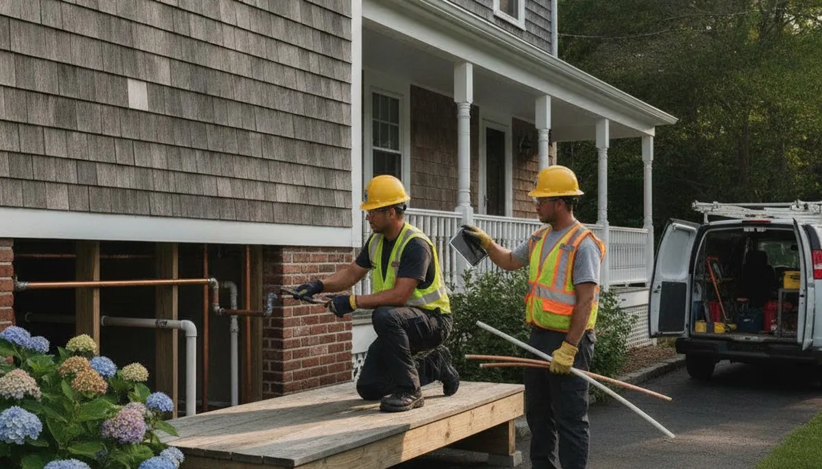 Plumbing repair technician serving Plymouth, MA for residential and commercial plumbing services