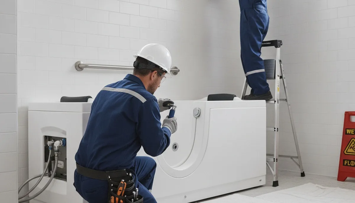 Walk-in tub installation for Plymouth, MA homeowners by On Call Plumbers